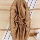 Casual Simple And Generous No Decorative Plain Color Net Hollow Textured Wo
