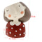 2Pcs Mini Ceramic Succulent Pot About Cute Smile Girl Pots for