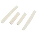 2 Sets of 4pcs 6 String Acoustic Guitar Bone Bridge Saddle and Nut Made of