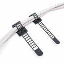 50Pcs 2 Sizes Adjustable Self-Adhesive Nylon Cable Straps Cable Ties Cord C