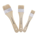 3x Wooden Handle Kid Oil Watercolor Acrylic Painting Brush Scrubbing Brushes