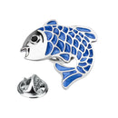 Fashion Animal Cartoon Fancy Carp Koi Brooch Pins Collar Badge Corsage Decor Men