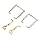 4pcs Violin Chin Rest Chinrest Plated Clamp Screw Nickel For 3/4 4/4 Violin