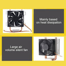 8Cm 2 Heat Pipe 3 Pin Single Fan Without Light Cpu Fan Cpu Heatsink For Int