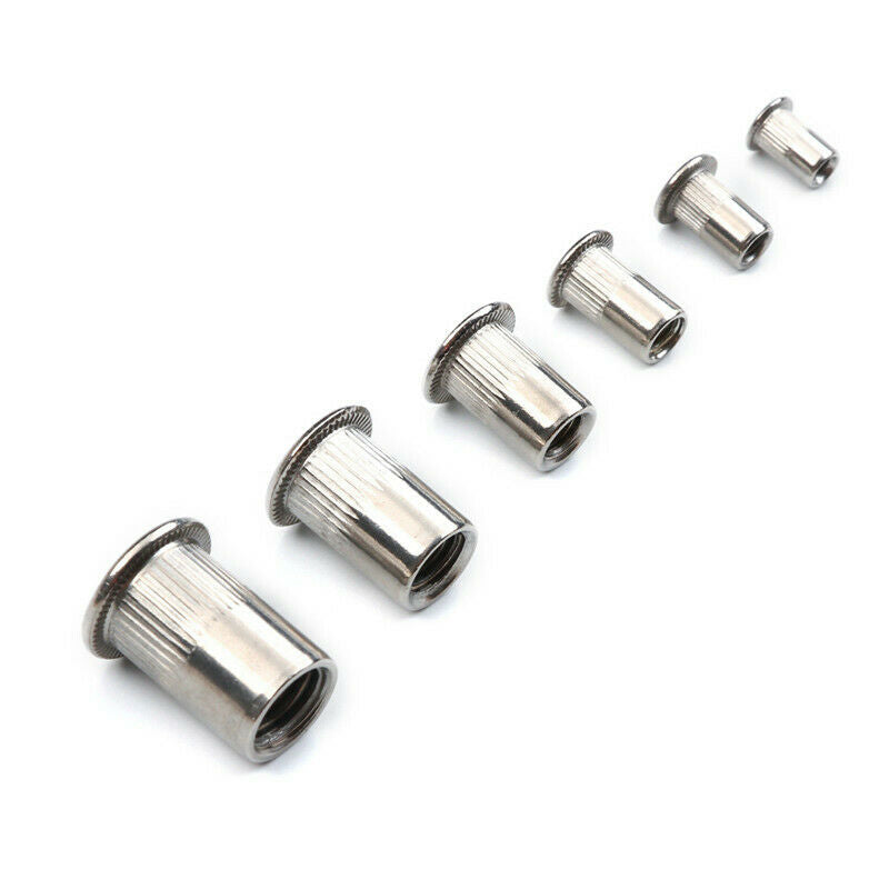 93Pcs Stainless Steel Rivnut Small Countersunk Head Riveted Nuts Insert Nut B6K8