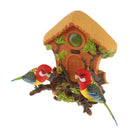 Wall Mounted Simulated Chirping Dancing Parrots Birds Realistic Motion Sensor