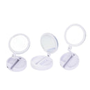 1x Magnifying Makeup Mirror Beauty Stand Double Side with LED Light Cosmetic FT