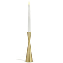 Conical Candlestick, Metal, Hourglass Shape, Suitable for Standard Candlest