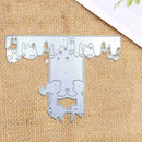 DIY Paper Cutting Scrapbooking Embossing Album Dies Craft On Swing Couple F1G2