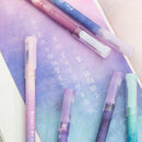Night Starry Sky Print Speed Dry Set Gel Pen Cute Student Stationery Writing Pen