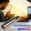1pcs/2pcs/5pcs Mini 3 Pin XLR Male Connector Audio Plug Adapter for Microphone
