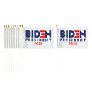 10Pcs Biden 2020   Small Flags USA Home Yard Car Flags