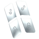 4Pcs Car Door Unlock Buttons Sequins Decoration Cover Trim For Mercedes Ben