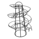 2x Iron Spiraling Egg Skelters Storage Rack Dispenser Space Saver 24 Eggs