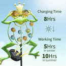 Frog Lawn Patio Yard Walkway Garden Stake Landscape Path Solar Light 10 LED