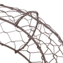 Iron Wire Wreath Frame Succulent Pot Metal Planter Plant Holder Decoration C