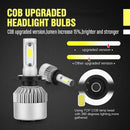 1 Pair H7 LED 72W 6500K 8000LM S4 Car Headlight Hi/Lo Beam Bulbs Waterproof