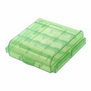 Pack of 4 PCS AA / AAA Battery Storage Hard Case Box-Green C1G8