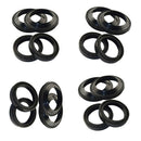 4 Sets Rubber Front Fork Shock Oil Seal and Dust Seal Set 41mm x 54mm x 11mm