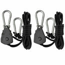 2Pcs GROW LIGHT ROPE HANGER RATCHET REFLECTOR HANGERS CL 1/8" 150lb K2M3