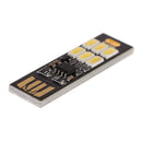 Pocket Card Lamp Bulb 6Led Keychain Mini LED Night Light Portable USB Power