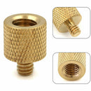 1Pc tripod camera thread screw adapter 3/8 to 1/4 female male converter brass