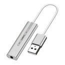 1 Piece USB Stereo Audio Adapter With 3.5 Mm TRRS External Stereo Sound Card