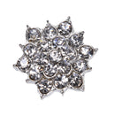 10Pcs Rhinestone Jewelry Buttons Crystal Flower DIY Accessory Sewing Decoratio3c