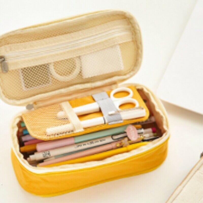 Cute School Pencil Case Large Big Pen Bag Pouch Multifunction Stationery Bo R9N4