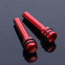 2pcs Universal Aluminum Interior Door Lock Knob Pins for Car Truck (Red)