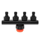 4 Way Faucet Connectors Hose Pipe Splitter Drip Irrigation Garden Watering