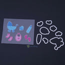 Silicone Clear Baby Stamp Metal Cutting Dies Stencil Frame Scrapbook Album Gift