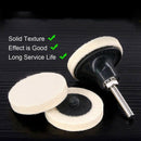 20Pcs 2 inch Compressed Artificial Wool Fabric Qc Disc Polishing Buffing Pa