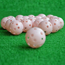 20pcs Hollow Plastic Practice Golf Balls Golf Air Flow Balls E&F SP