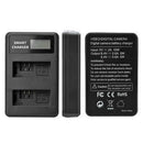 LP-E5 LCD Dual Port USB Battery Charger for Canon EOS 1000D 500D 450D Kiss