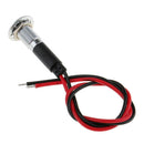 8mm Waterproof LED Battery Alternator Warning Light Lamp Dash Panel Red
