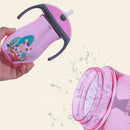 Drinking Water Straw Non Spill Leak Proof Cup Sippy for Toddler Kid 330ml