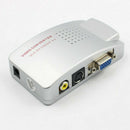 VGA to TV RCA Composite Converter Adapter S-video Box for PC Laptop Windows x1