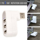 High Quality For Laptop For PC Hub USB Rotate Splitter Mini Adapter 3 Ports E8F2