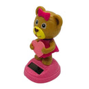 Solar Powered Dancing Swinging Bear For Car Windowsill Gifts