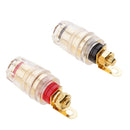 2 Pcs Mini Amplifier Speaker Terminal Binding Post Banana Plug Connector