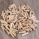 100PCS Clothes Photo Paper Peg Natural Wooden  Mini Clothespin Home Craft laps