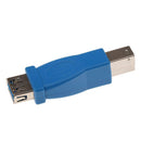 Mini Super-Speed USB 3.0 Type A Female to Type B Male Plug Connector Adapter