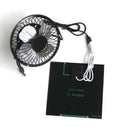 4'' USB Iron Solar Powered Fan 3W Panel For Outdoor Home Cooling Ventilation HOT