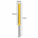 1X(8Mm Shank-1Pcs,Cnc Solid Carbide Milling Cutter,Woodworking Router Bit,E