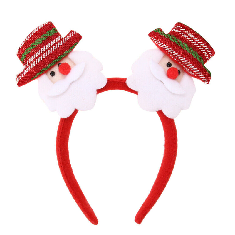 Cartoon Flashing Christmas Headband Light Up Accessories (Santa Claus)