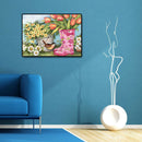 Full Round Drill 5D DIY Diamond Painting Flower Embroidery Art Kit (LG153) A