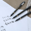 3 Calligraphy Brush Pen Chinese Japanese Script Draw Art Water Based Pen L/M/S