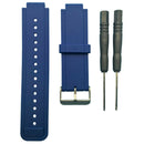 2x Silicone Band Strap Bracelet for Garmin Vivoactive Smart Watch Gray+Blue