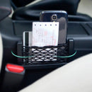 2pcs Universal Car Seat Side Back Pocket Organizer Phone Holder Storage Net Bag